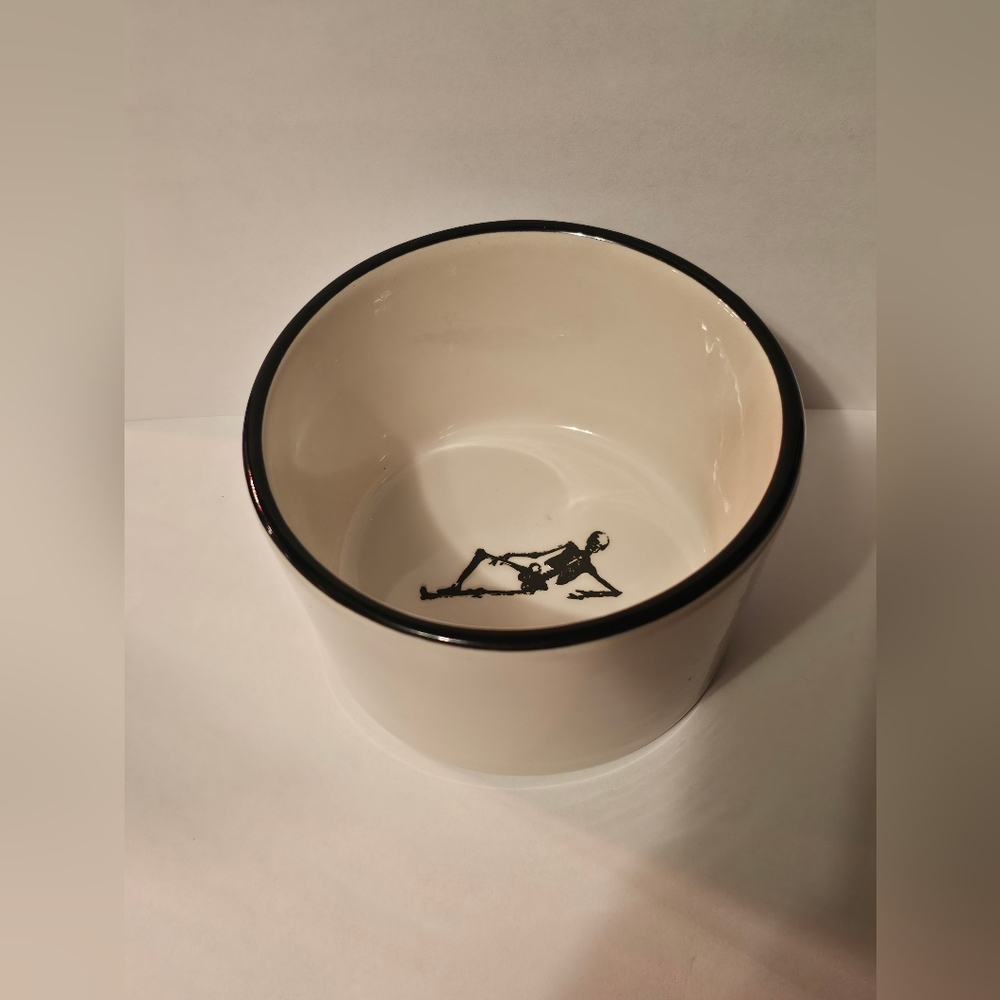 Spooky ceramic Skeleton bowl